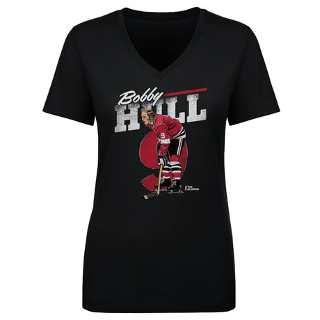 Bobby Hull Women's V-Neck T-Shirt | 500 LEVEL