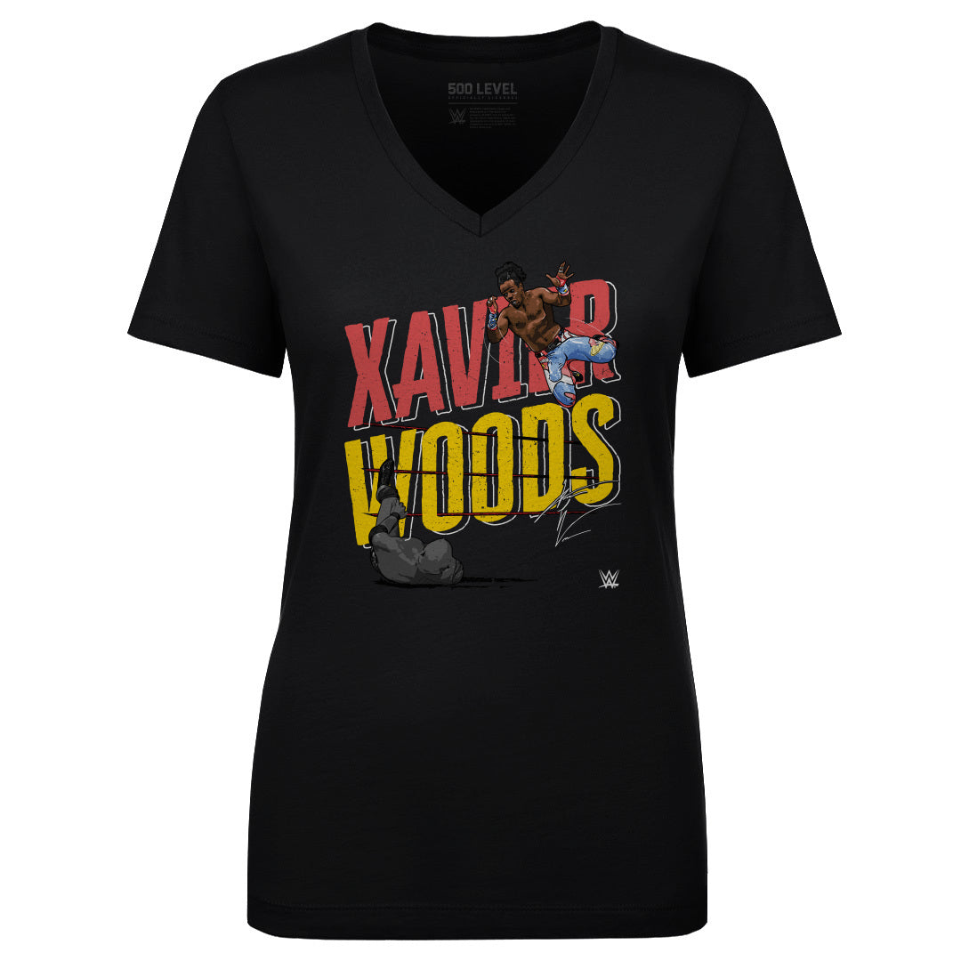 Xavier Woods Women&#39;s V-Neck T-Shirt | 500 LEVEL