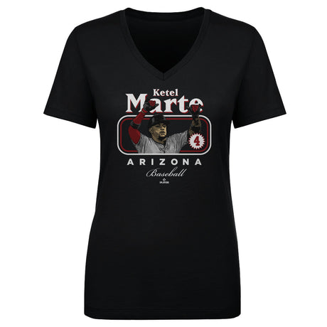 Ketel Marte Women's V-Neck T-Shirt | 500 LEVEL