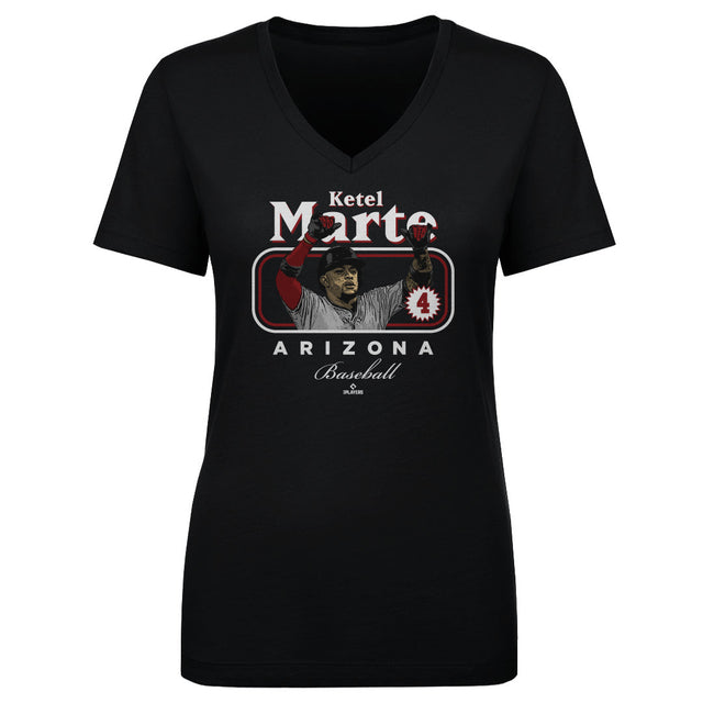 Ketel Marte Women's V-Neck T-Shirt | 500 LEVEL