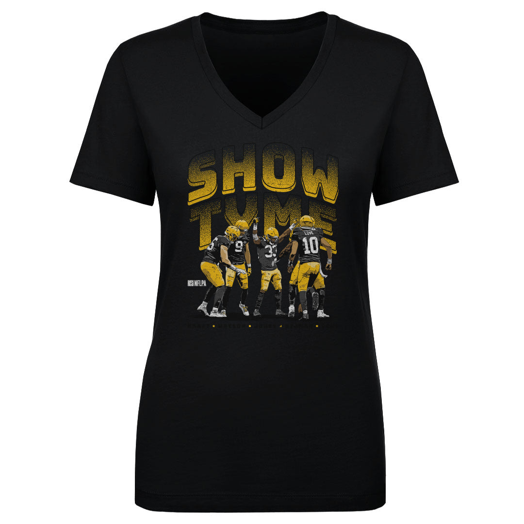 Aaron Jones Women&#39;s V-Neck T-Shirt | 500 LEVEL