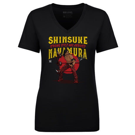 Shinsuke Nakamura Women's V-Neck T-Shirt | 500 LEVEL