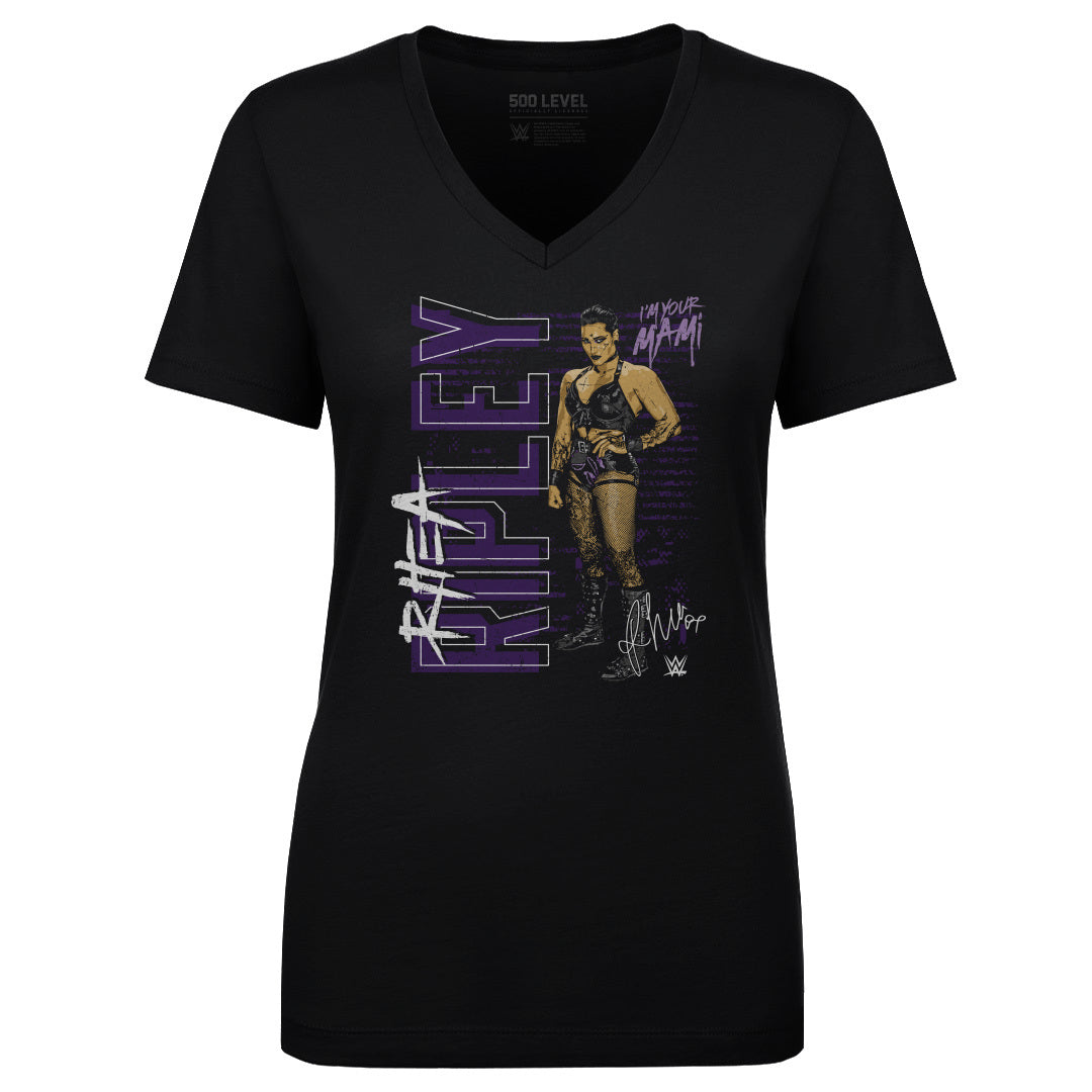 Rhea Ripley Women&#39;s V-Neck T-Shirt | 500 LEVEL