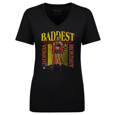 Ronda Rousey Women's V-Neck T-Shirt | 500 LEVEL