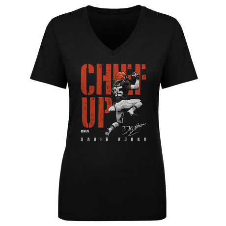 David Njoku Women's V-Neck T-Shirt | 500 LEVEL
