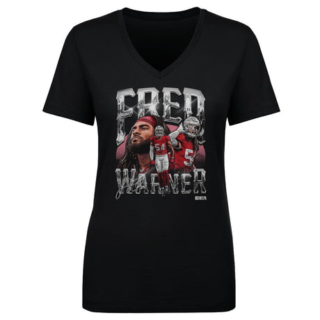 Fred Warner Women's V-Neck T-Shirt | 500 LEVEL