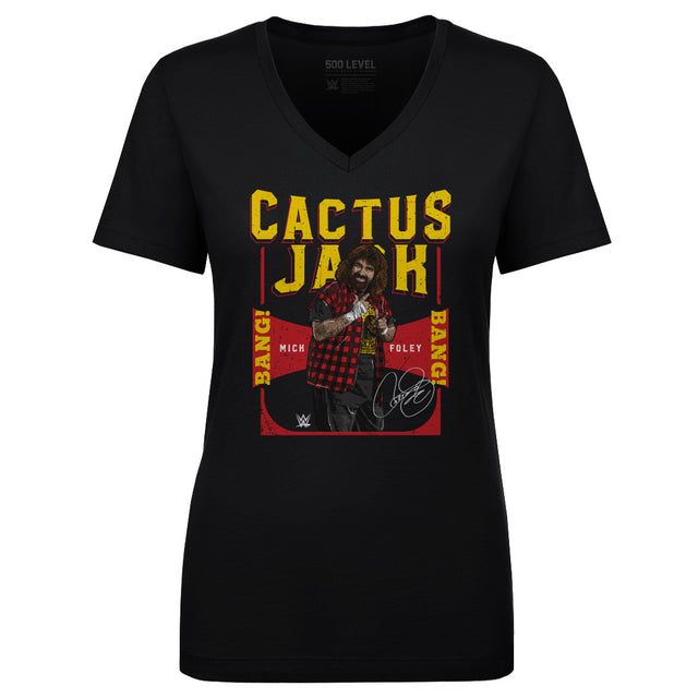 Cactus Jack Women's V-Neck T-Shirt | 500 LEVEL