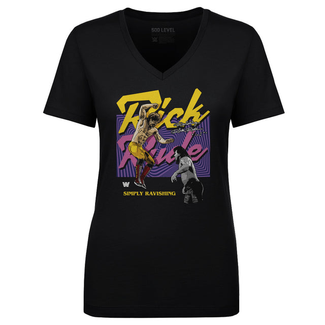Rick Rude Women's V-Neck T-Shirt | 500 LEVEL