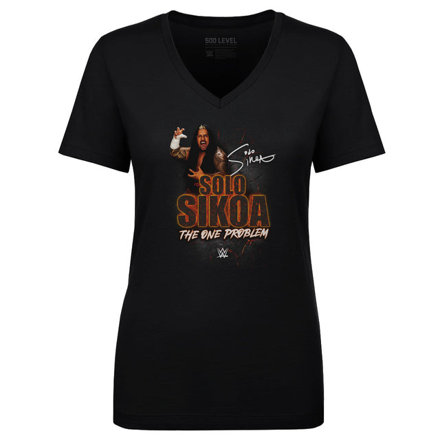 Solo Sikoa Women's V-Neck T-Shirt | 500 LEVEL