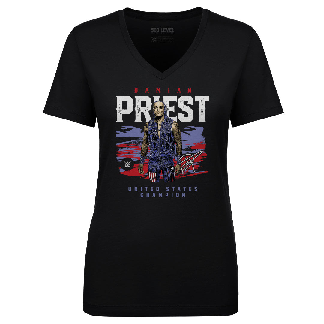 Damian Priest Women&#39;s V-Neck T-Shirt | 500 LEVEL
