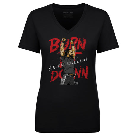Seth Rollins Women's V-Neck T-Shirt | 500 LEVEL