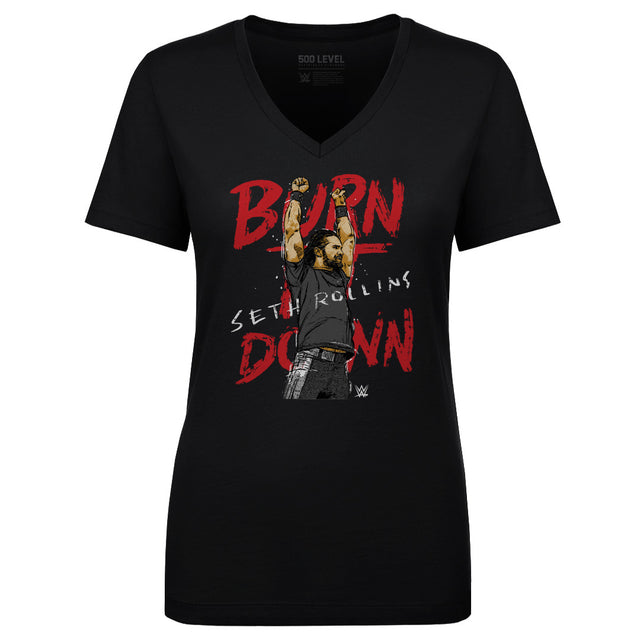 Seth Rollins Women's V-Neck T-Shirt | 500 LEVEL