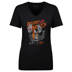 Becky Lynch Women's V-Neck T-Shirt | 500 LEVEL