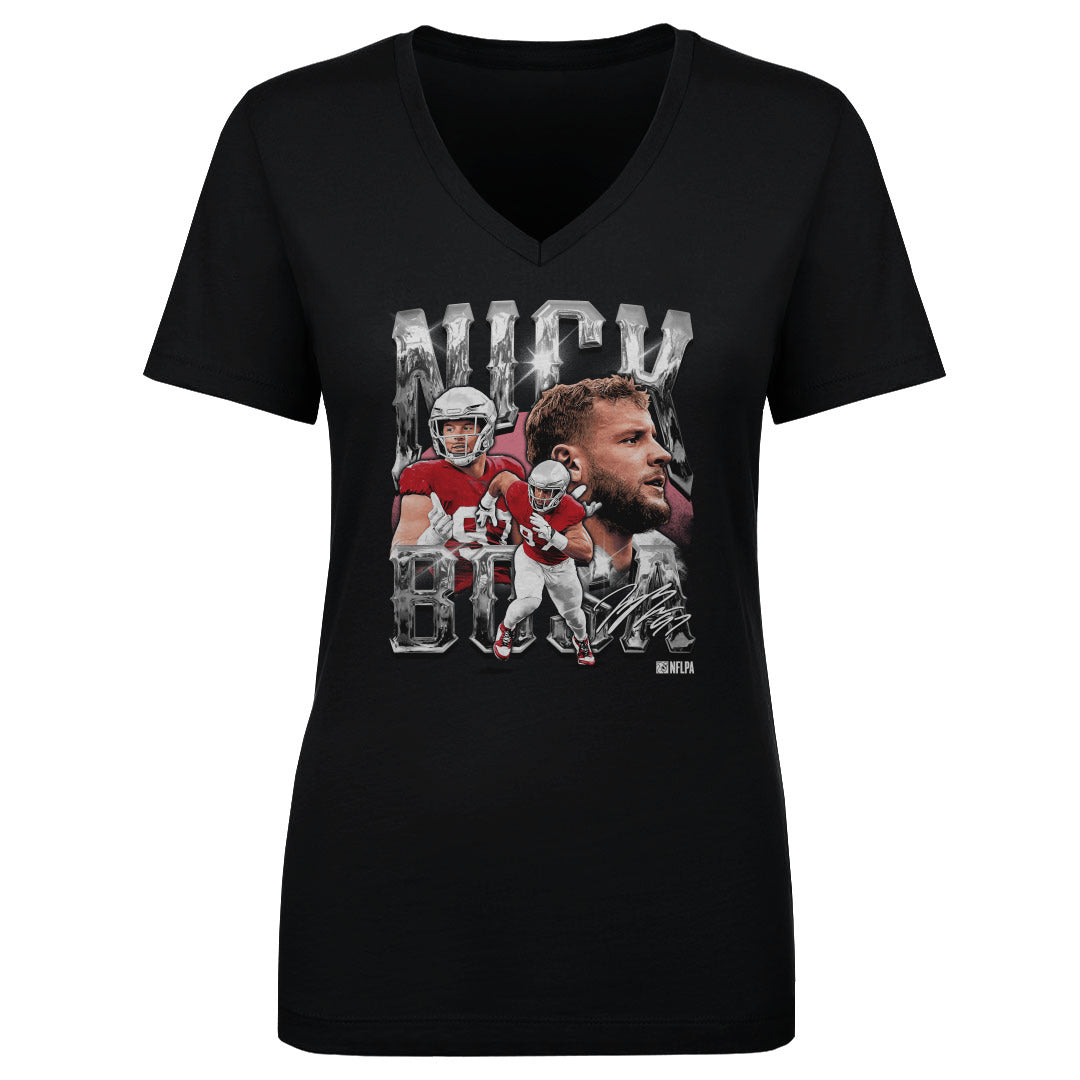 Nick Bosa Women's V-Neck T-Shirt | 500 LEVEL