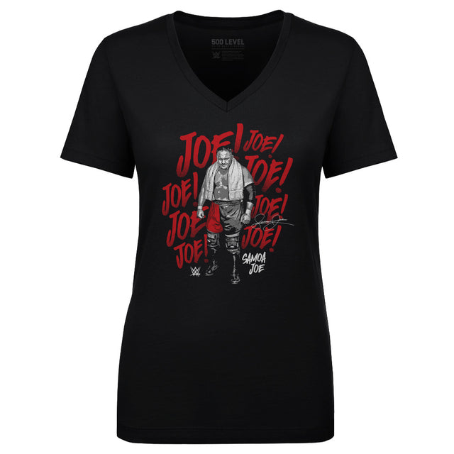 Samoa Joe Women's V-Neck T-Shirt | 500 LEVEL