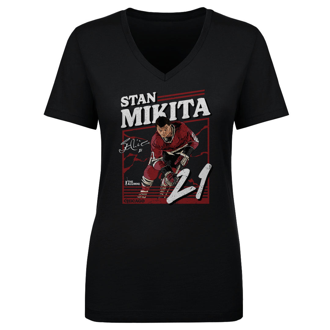 Stan Mikita Women&#39;s V-Neck T-Shirt | 500 LEVEL