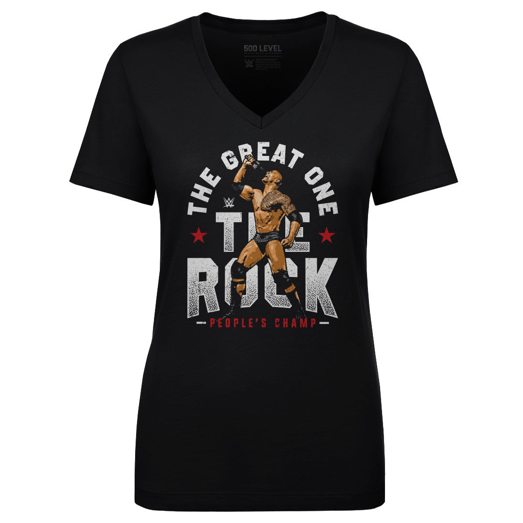 The Rock Women's V-Neck T-Shirt | 500 LEVEL