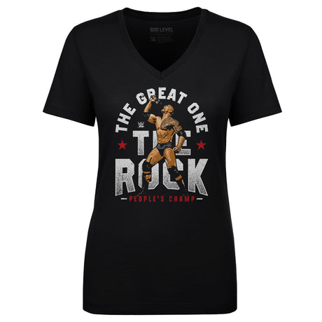 The Rock Women's V-Neck T-Shirt | 500 LEVEL