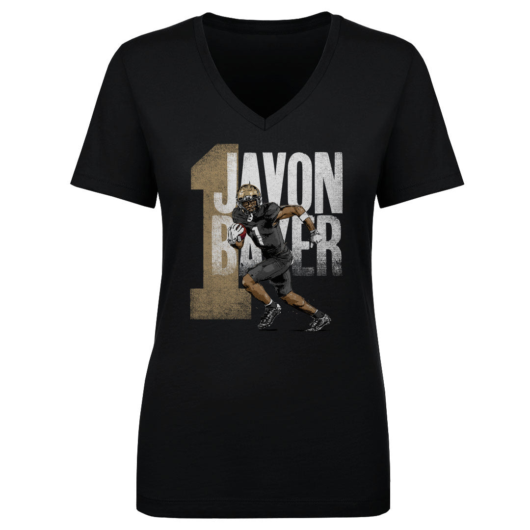 Javon Baker Women's V-Neck T-Shirt | 500 LEVEL
