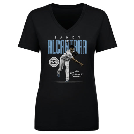 Sandy Alcantara Women's V-Neck T-Shirt | 500 LEVEL