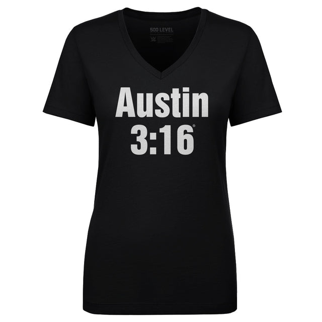 Stone Cold Steve Austin Women's V-Neck T-Shirt | 500 LEVEL