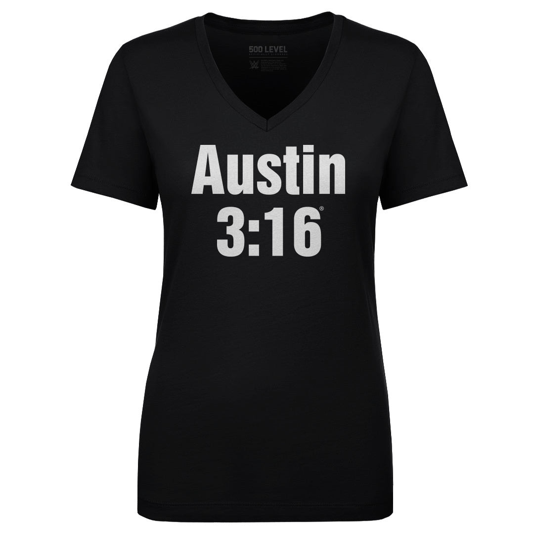 Stone Cold Steve Austin Women&#39;s V-Neck T-Shirt | 500 LEVEL