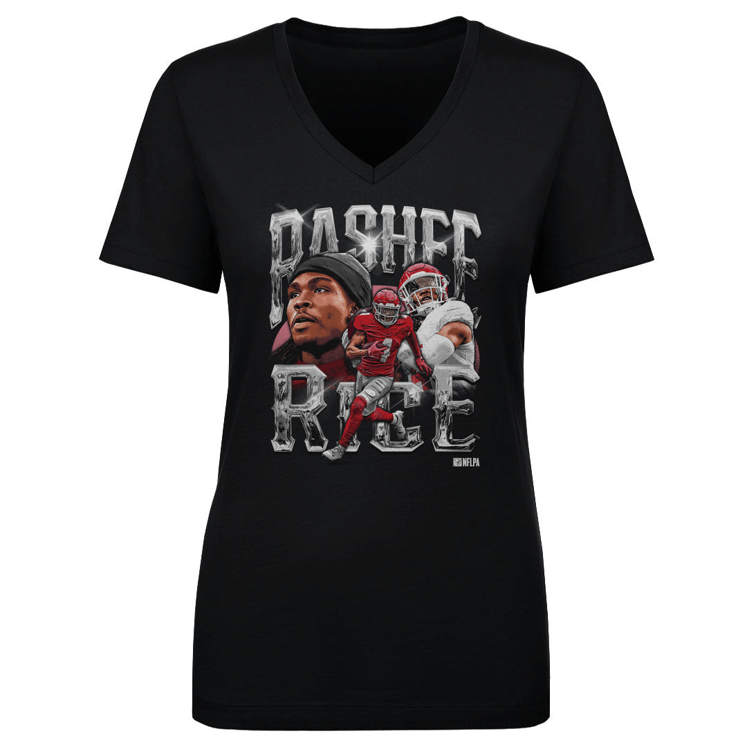 Rashee Rice Women's V-Neck T-Shirt | 500 LEVEL