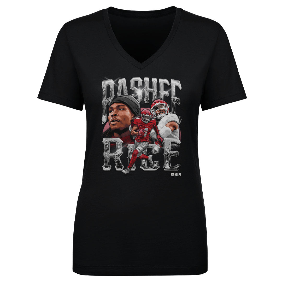 Rashee Rice Women&#39;s V-Neck T-Shirt | 500 LEVEL