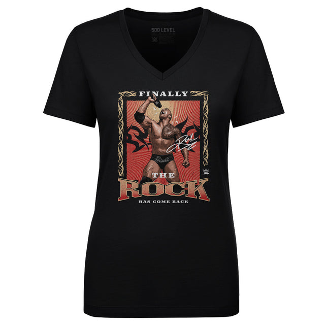 The Rock Women's V-Neck T-Shirt | 500 LEVEL