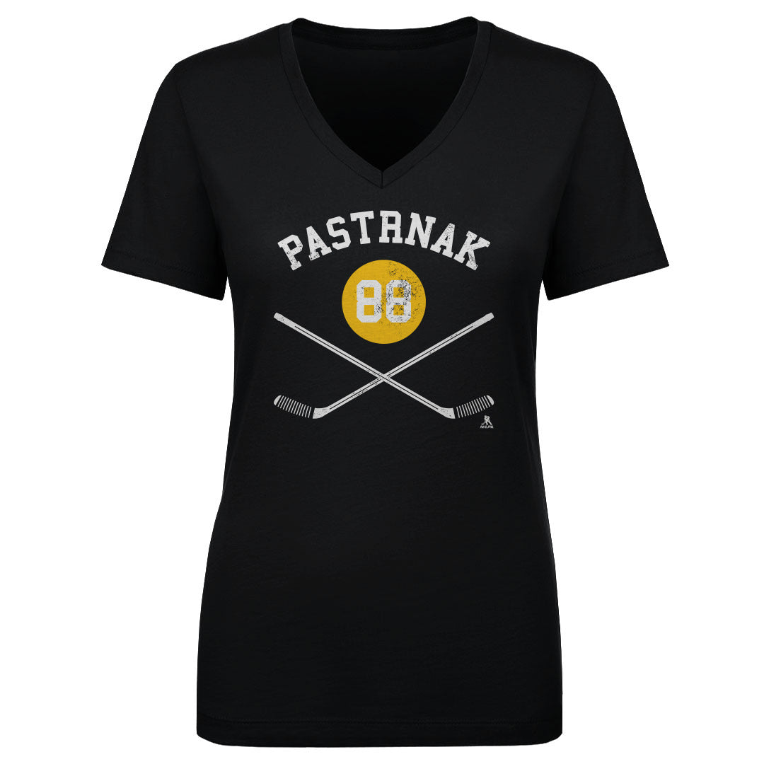 David Pastrnak Women's V-Neck T-Shirt | 500 LEVEL