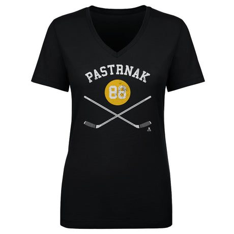 David Pastrnak Women's V-Neck T-Shirt | 500 LEVEL