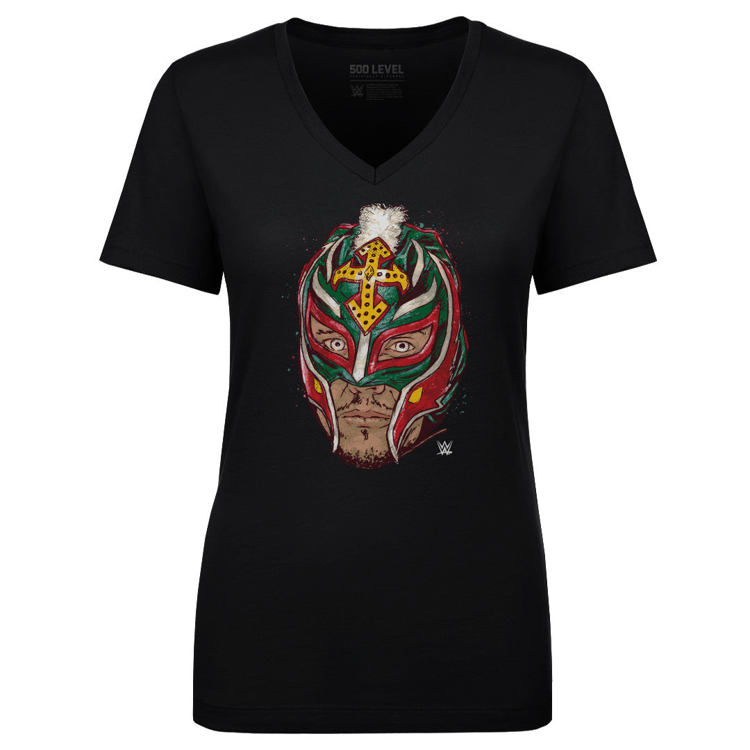 Rey Mysterio Women&#39;s V-Neck T-Shirt | 500 LEVEL