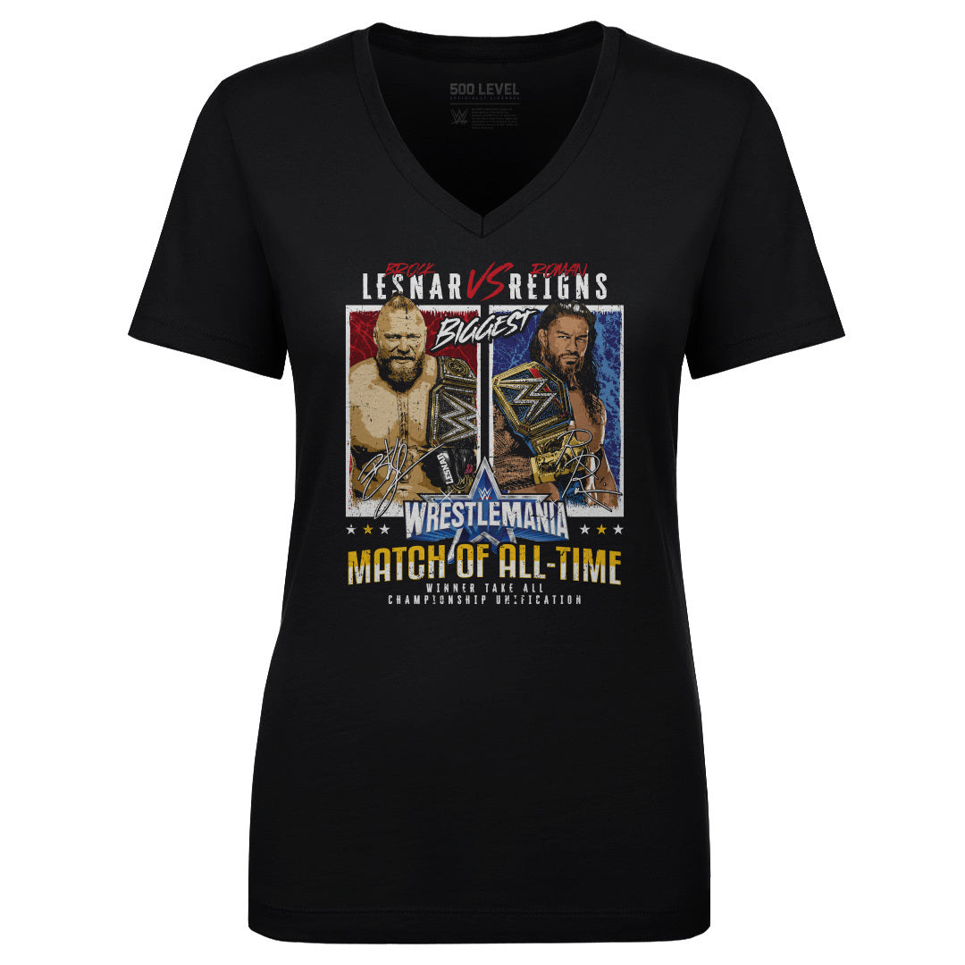 Brock Lesner Women's V-Neck T-Shirt | 500 LEVEL