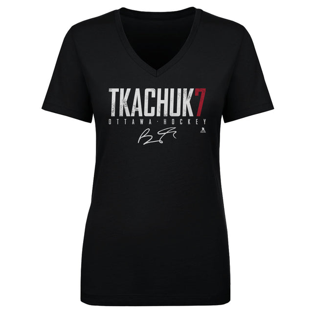 Brady Tkachuk Women's V-Neck T-Shirt | 500 LEVEL