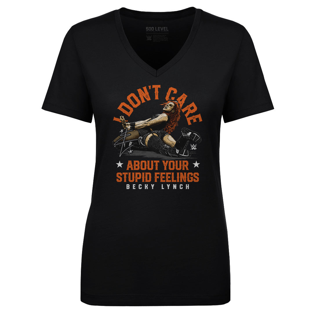 Becky Lynch Women's V-Neck T-Shirt | 500 LEVEL