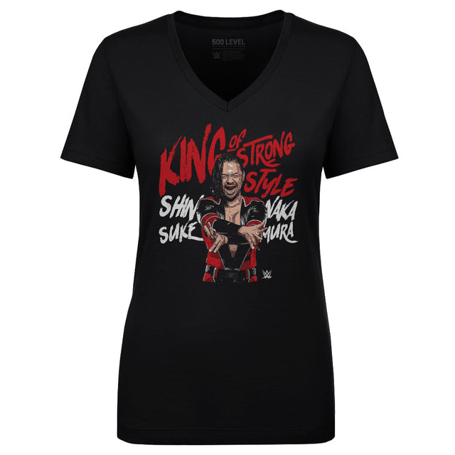 Shinsuke Nakamura Women's V-Neck T-Shirt | 500 LEVEL