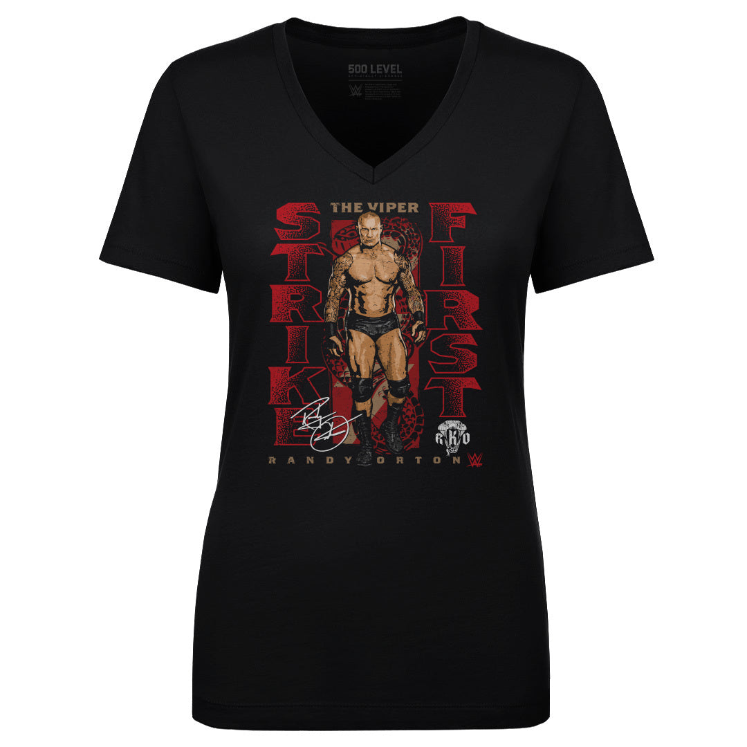 Randy Orton Women&#39;s V-Neck T-Shirt | 500 LEVEL