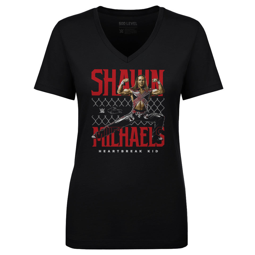 Shawn Michaels Women&#39;s V-Neck T-Shirt | 500 LEVEL