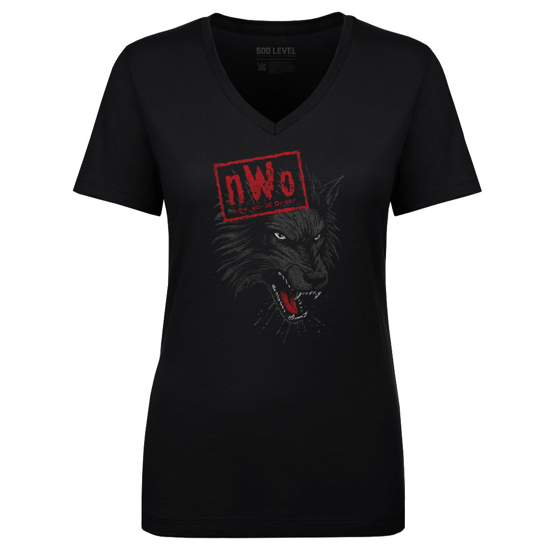 nWo Women's V-Neck T-Shirt | 500 LEVEL