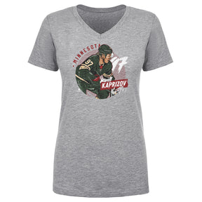 Kirill Kaprizov Women's V-Neck T-Shirt | 500 LEVEL