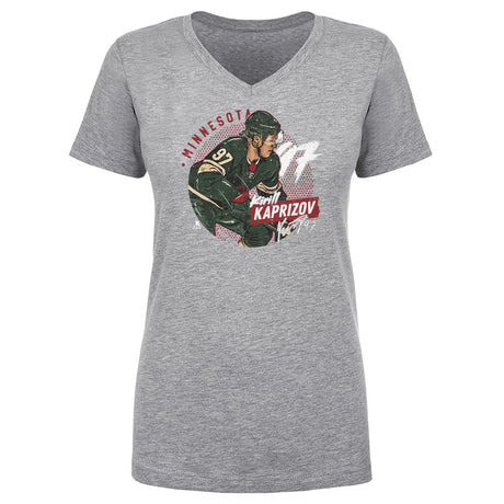 Kirill Kaprizov Women's V-Neck T-Shirt | 500 LEVEL