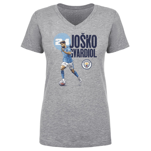 Josko Gvardiol Women's V-Neck T-Shirt | 500 LEVEL