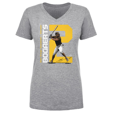 Xander Bogaerts Women's V-Neck T-Shirt | 500 LEVEL