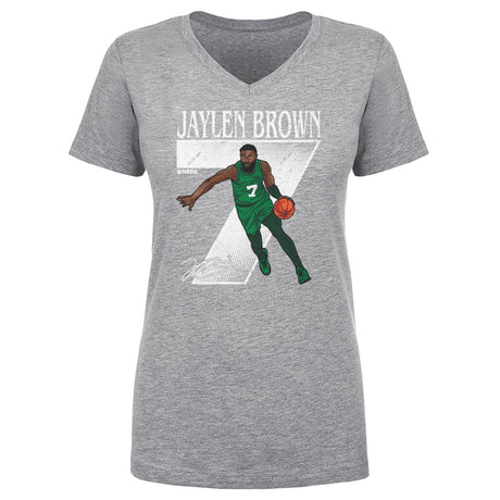 Jaylen Brown Women's V-Neck T-Shirt | 500 LEVEL