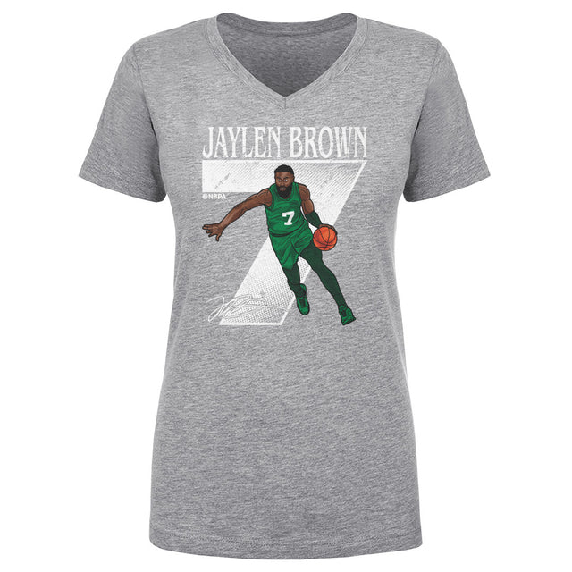 Jaylen Brown Women's V-Neck T-Shirt | 500 LEVEL