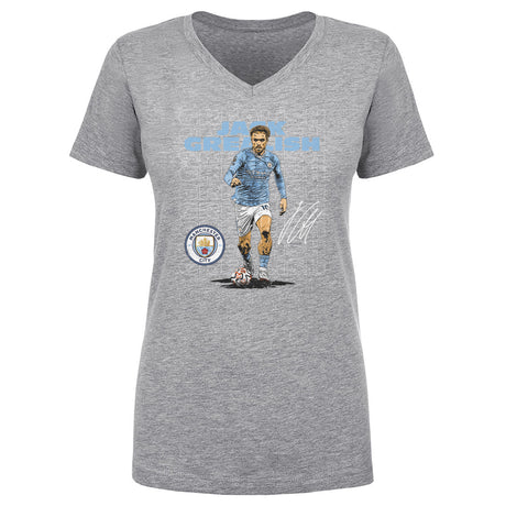 Jack Grealish Women's V-Neck T-Shirt | 500 LEVEL