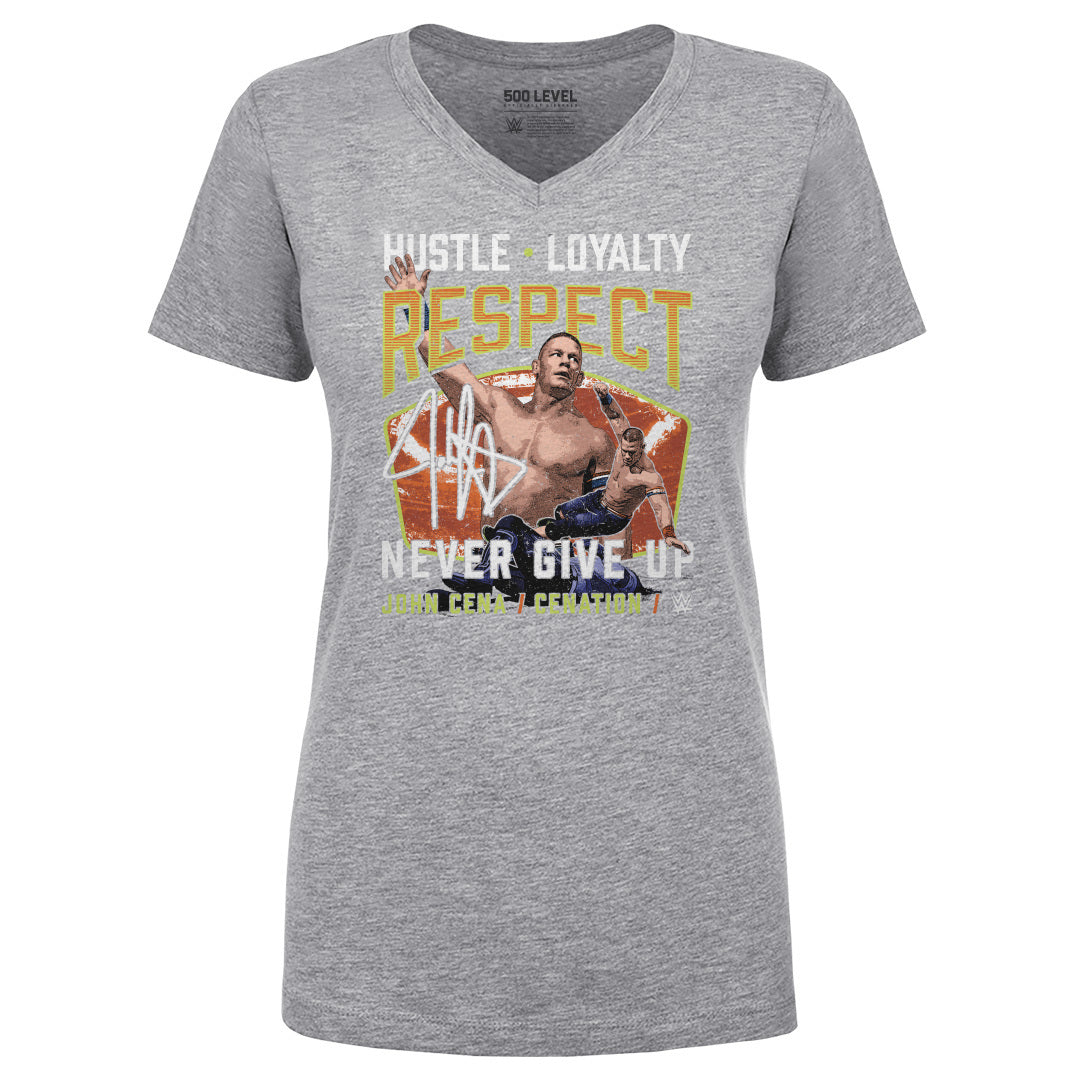 John Cena Women's V-Neck T-Shirt | 500 LEVEL