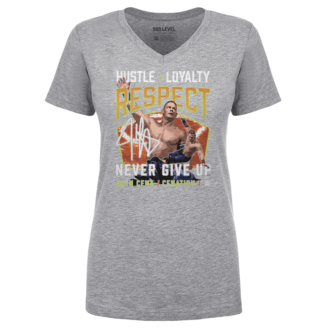 John Cena Women&#39;s V-Neck T-Shirt | 500 LEVEL