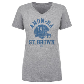Amon-Ra St. Brown Women's V-Neck T-Shirt | 500 LEVEL