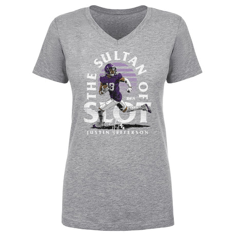 Justin Jefferson Women's V-Neck T-Shirt | 500 LEVEL